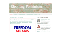 Desktop Screenshot of bleedingfeminism.com