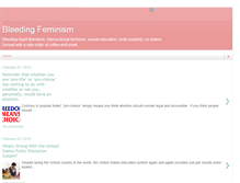 Tablet Screenshot of bleedingfeminism.com